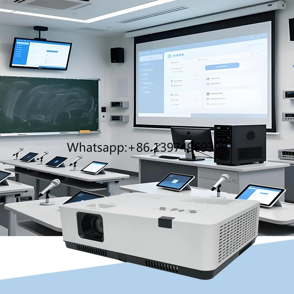 High-Brightness SMX MX-L375X Projector for Education 3,700 Lumens Automatic Ceiling Mode Four-Corner Keystone Correction