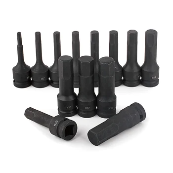 Adaptateur de douille pour perceuse électrique, clé à chocs pneumatique, douille à tête hexagonale 12.5mm, adaptateur de douille à vis