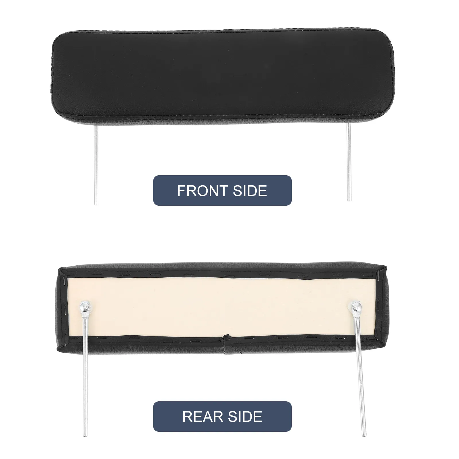 2Pcs Massage Table Side Armrest Pads Black Cushioned Arm Support Pillow Ergonomic Soft Sponge Armrest Replacement for Beauty