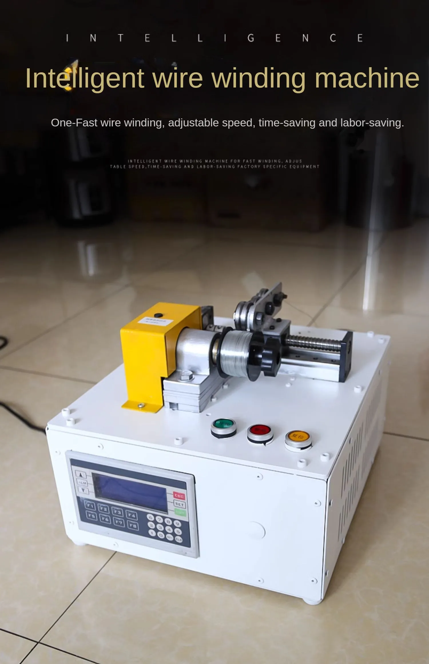 Industrial Electric Winder MF-4616 with Overload Automatic Shutdown Function Adjustable Turns Counting Compact Design