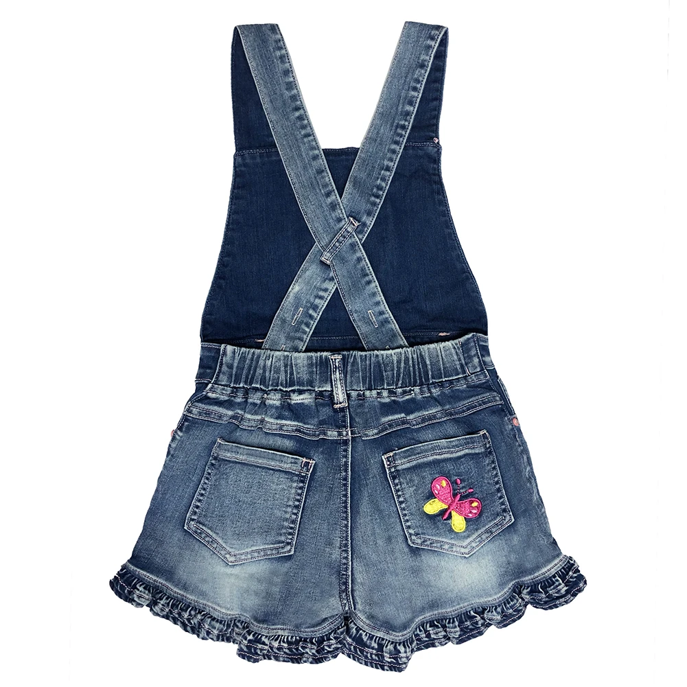 Little Girls Jumpsuit Children Kids Rompers Overalls Denim Strap Skirt Shorts Jeans Pants