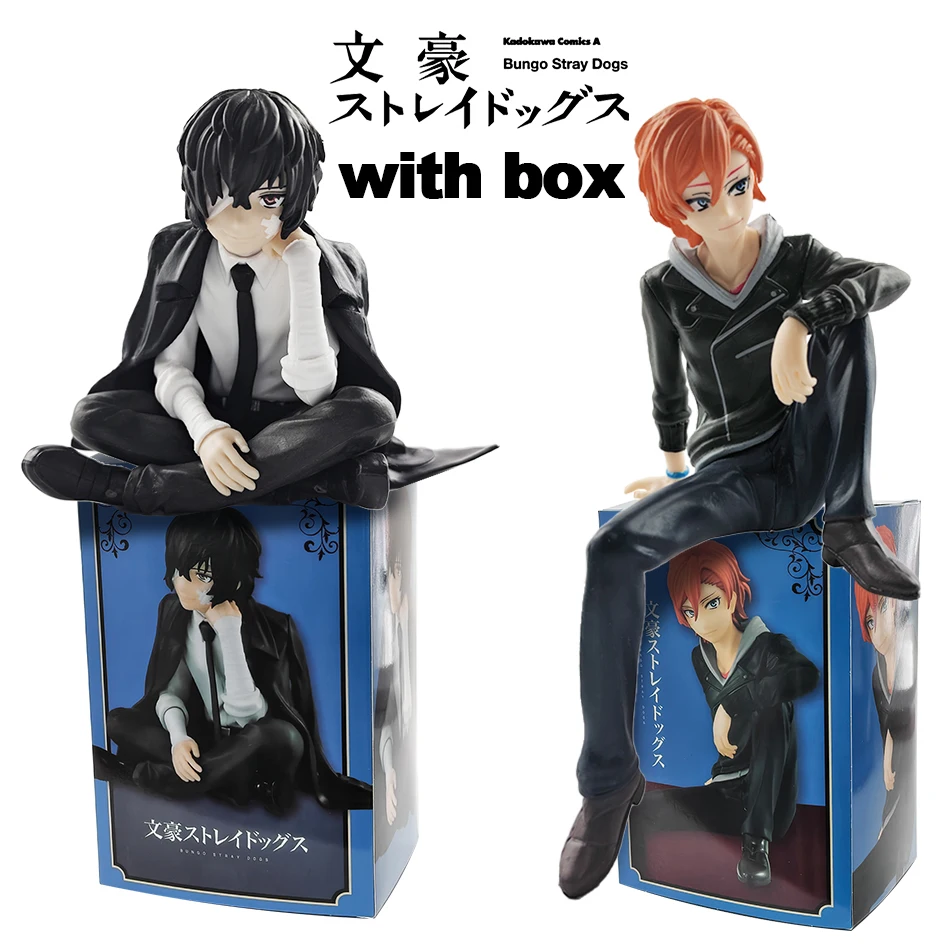 Bungo Stray Anime Figures Dogs Nakahara Chuya Figure Osamu Dazai Figure,Noodles Press Models Figuras PVC Collectible Toys Gifts