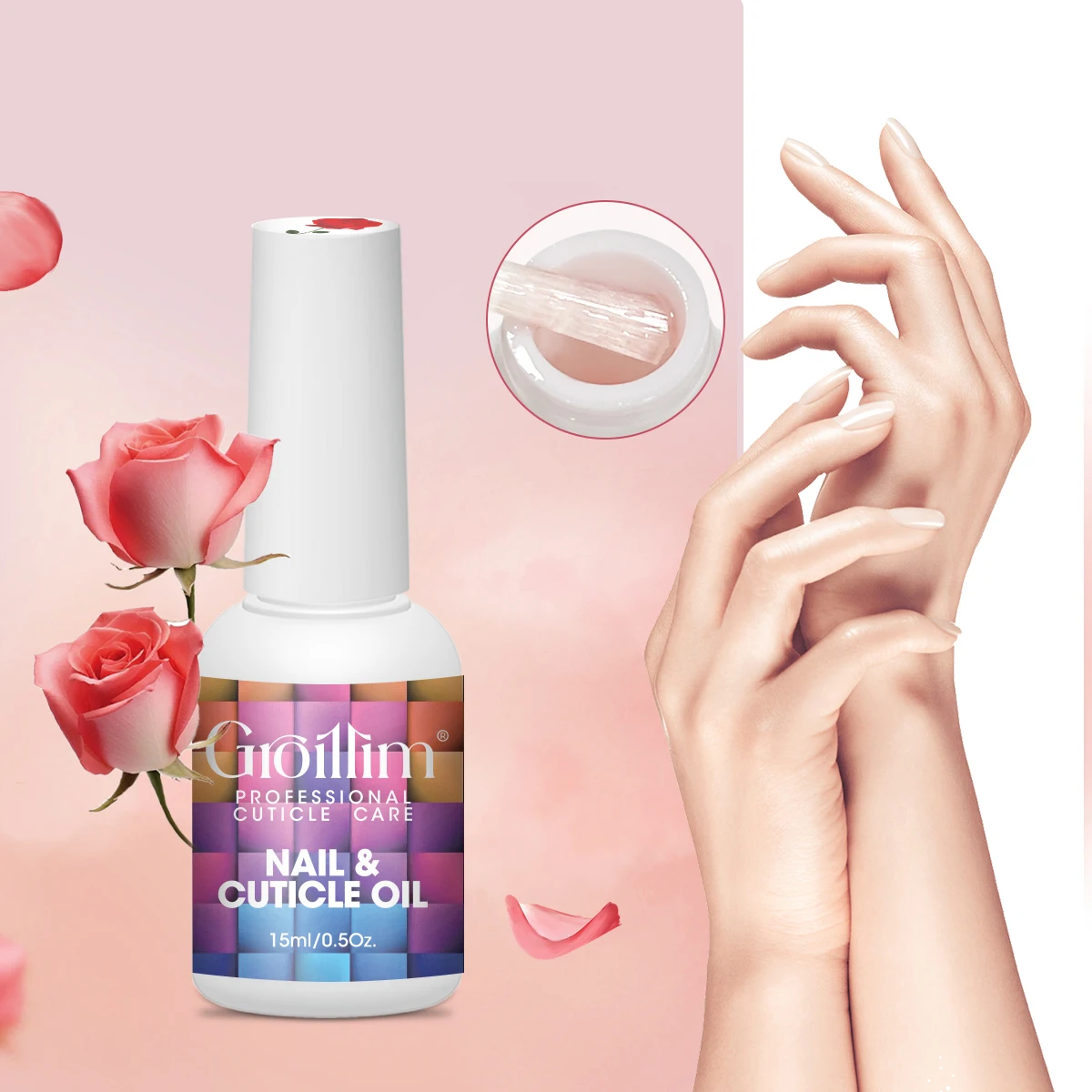 Aceite hidratante fortalecedor de uñas, cuidado nutritivo, acabado brillante, protección fortalecedora, suave en todos los tonos de piel, instantáneo