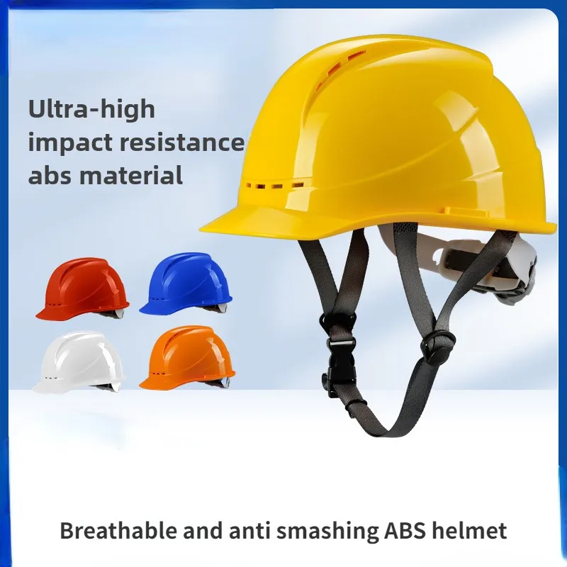 

CE Work Safety Hard Hat for Engineer Slotted Ventilated Construction Safety Helmet for Men & Women Industrial Adjustable Ratchet