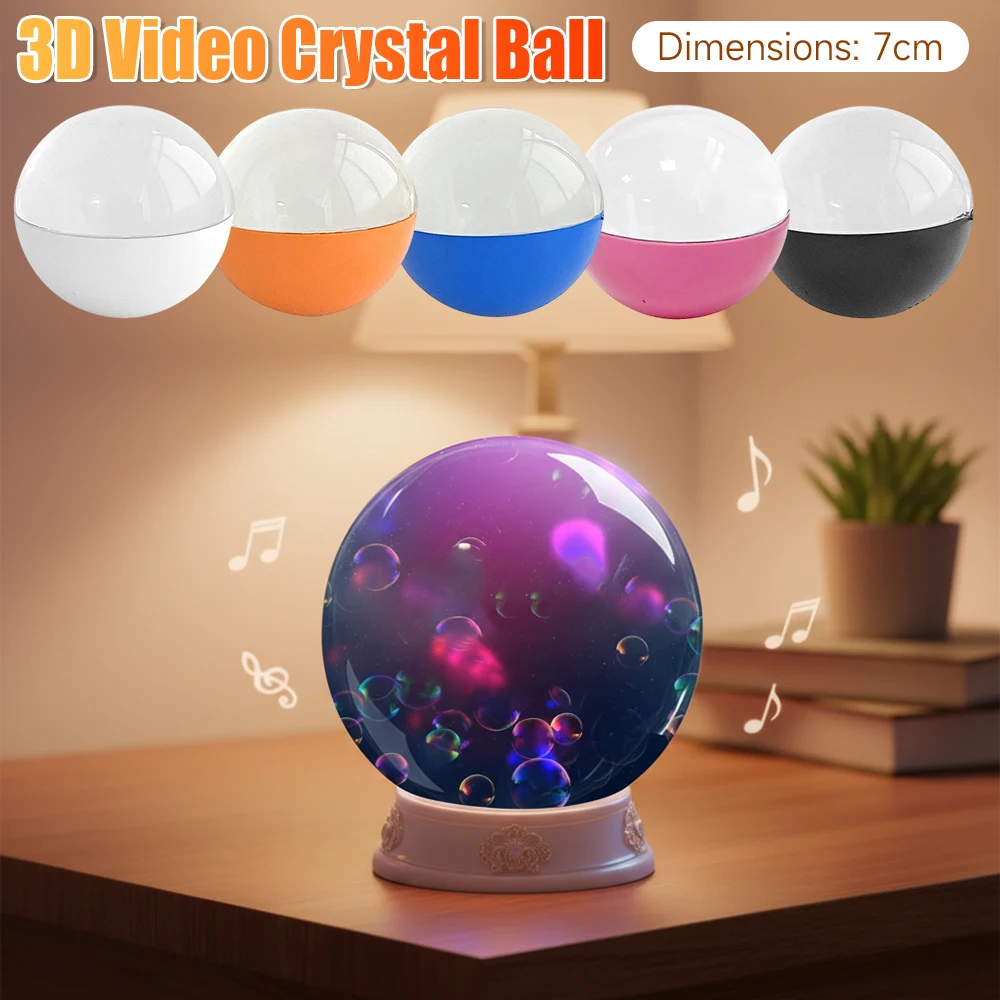 

3D-видео хрустальный шар с подставкой Сфера памяти Лампа с основанием DIY Memory Art Стеклянный шар Лампа Memory Orb Лампа в подарок на день рождения