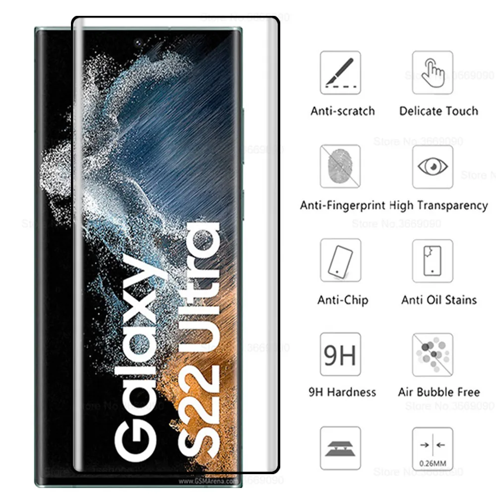 2pcs protective glass for Samsung s22ultra samsun S22 s 22 Ultra 5G 6.8'' tempered glass screen protectors film cover SM-S908B