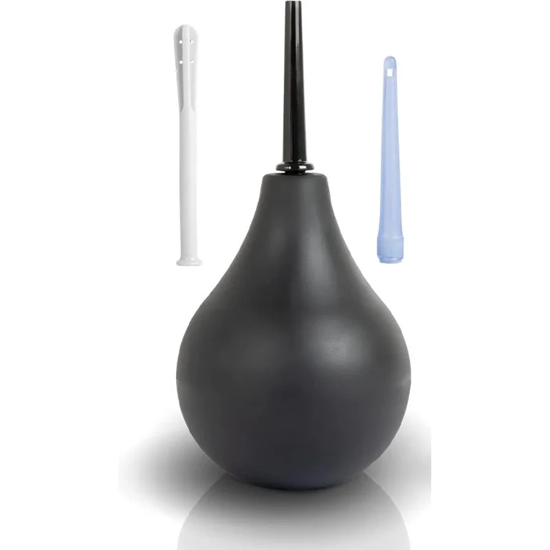 Portable Enema Bulb Irrigator, Squeeze Type Personal Intimate Hygiene Douche Cleaner for Men Women