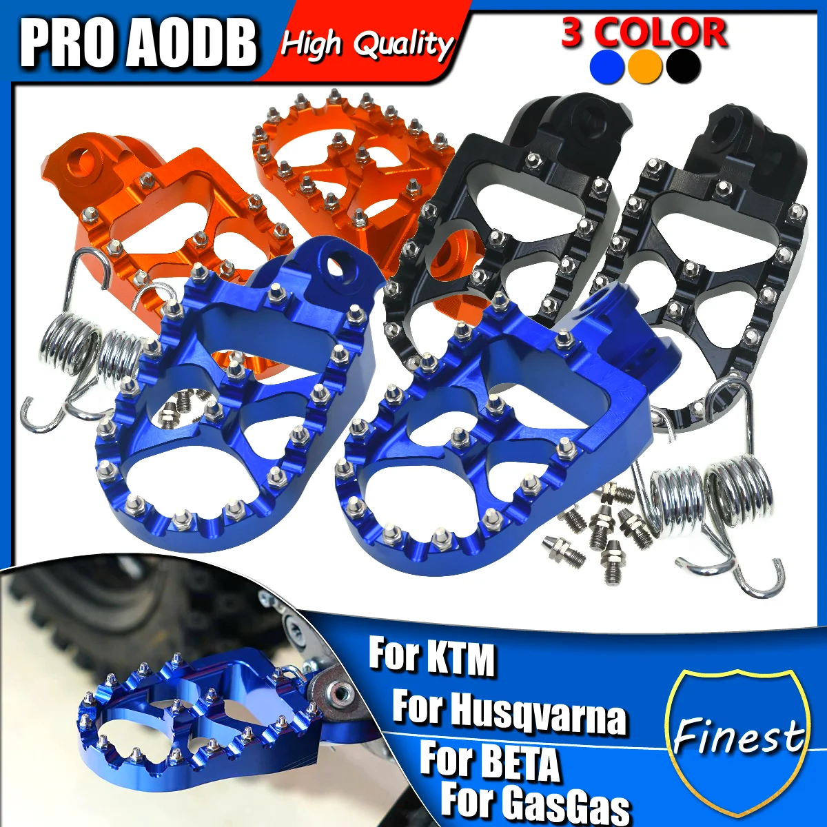 

Sturdy and Durable Motorcycle Foot Rests Pedals for KTM SX EXC XC SMC ADV for Husqvarna TC TE FS for BETA RR X for GASGAS ES SM