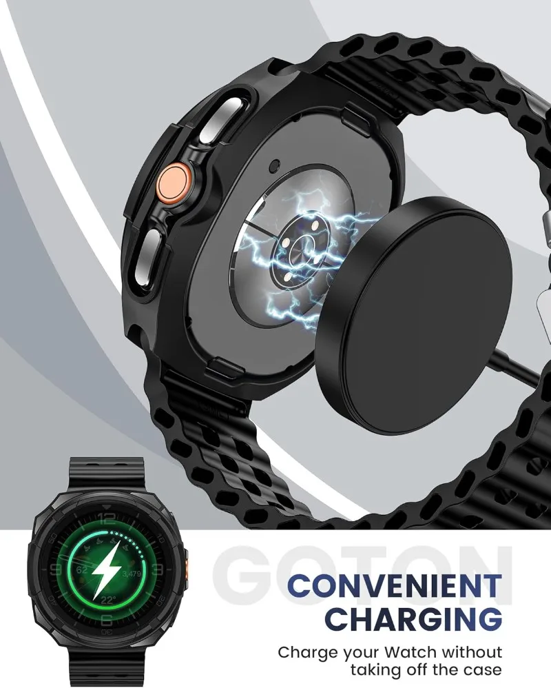 Чехол 3 в 1 + закаленное стекло + кольцо-рамка для Samsung Galaxy Watch 8 Classic 46 мм, защитный бампер из ТПУ, часы 8 классических аксессуаров