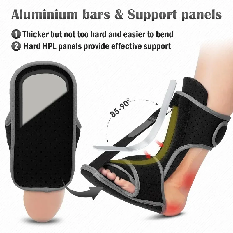 Adjustable Night Splint For Plantar Fasciitis Pain Relief Soft Foot Drop Brace Sleeping Achilles Tendon Stretcher Boot Nighttime