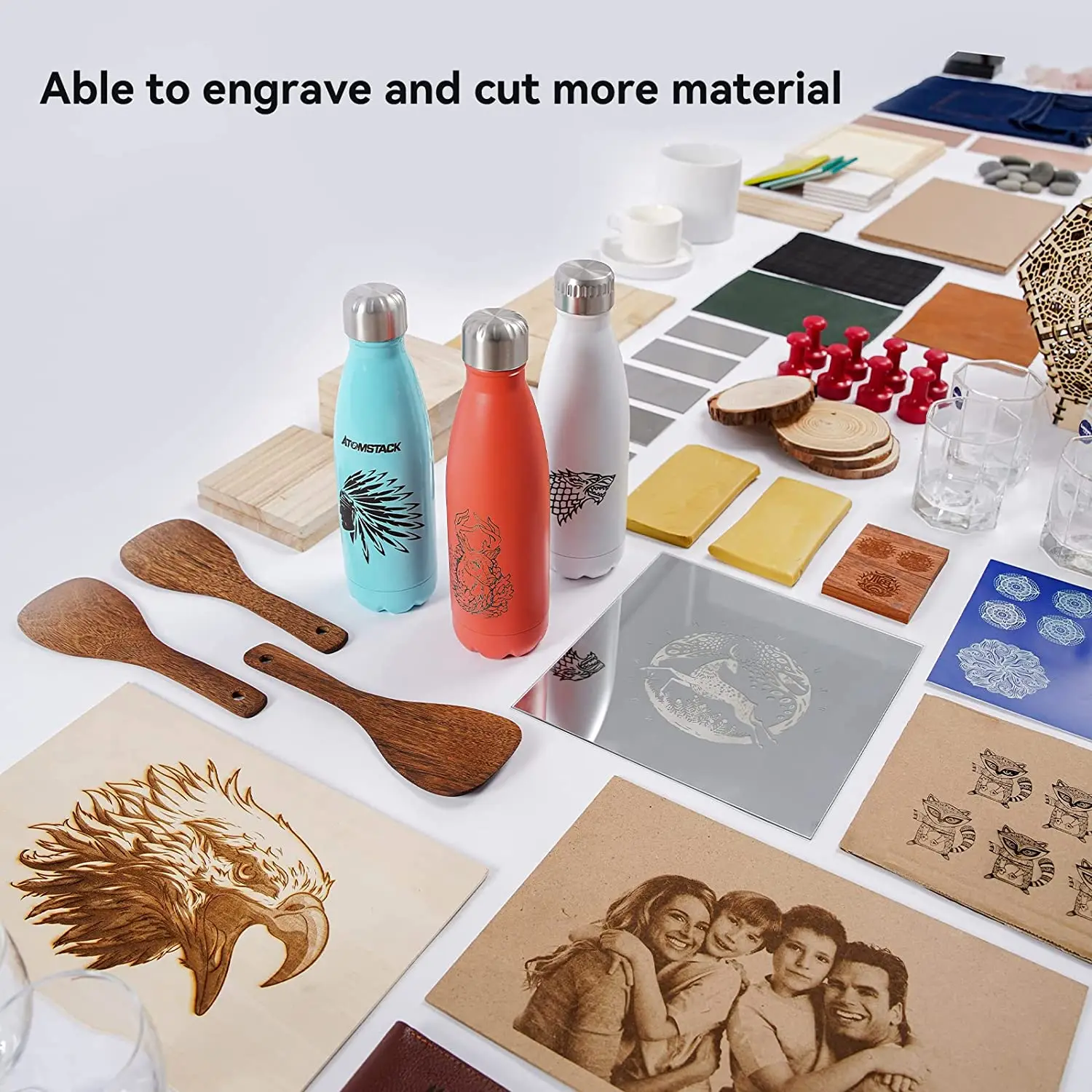 ATOMSTACK A20 S20 X20 PRO Laser Engraver 130W Engraving Cutter Machine For Wood Metal 20W Output Power DIY CNC Cutting