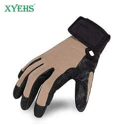 XYEHS guantes de trabajo de seguridad para escalada de Cadet, reforzados con palma y punta de dedo, gran agarre, ajuste cómodo para construcción, deportes al aire libre