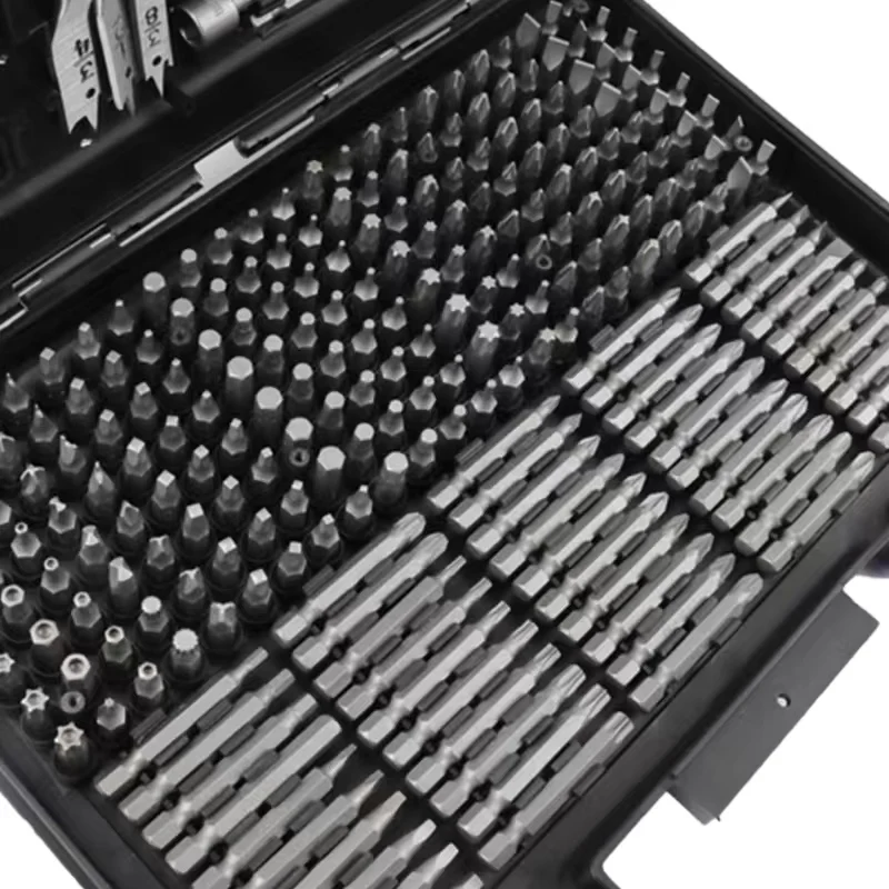 318pcs/set Drill Bit Set With Storage Box HSS Twist Drill Bit Screwdriver Bit Set Titanium Coated Wood Metal Drill Bits