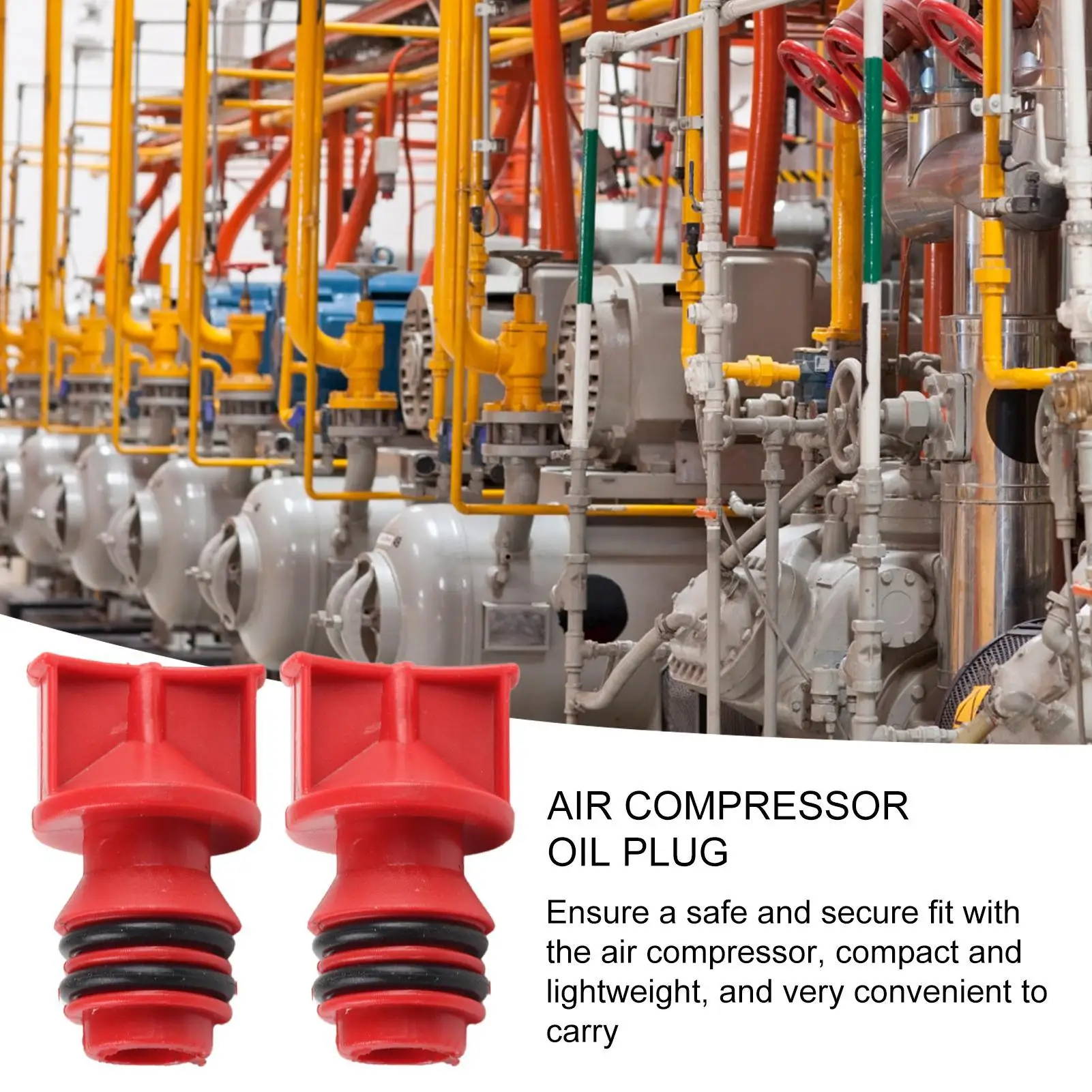 Air Compressor Oil Caps Engine Oil Breather Plug Lightweight 17mm Male Thread Repair Replacement for Car Vehicle Maintenance