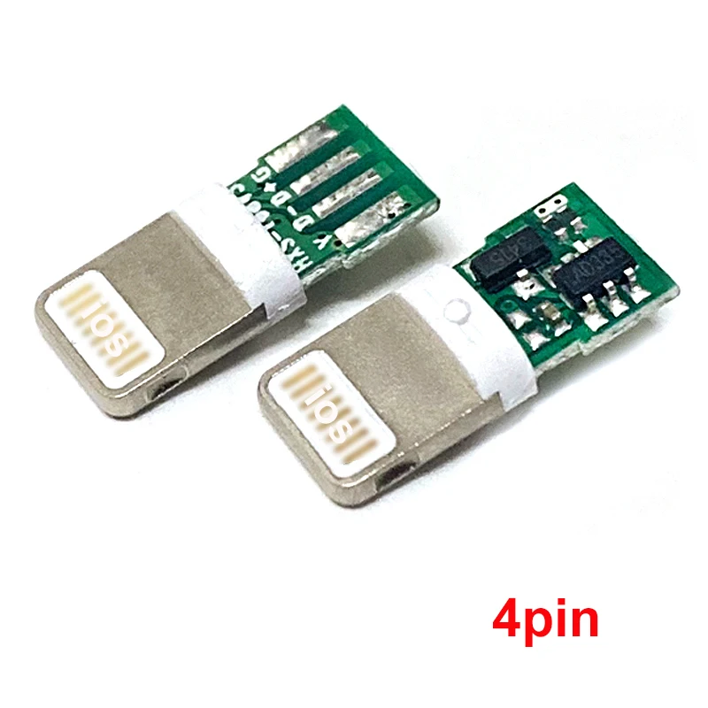 Lightning Dock USB Plug With Chip Board Male Connector welding Data OTG Line Interface DIY Data Cable For Iphone