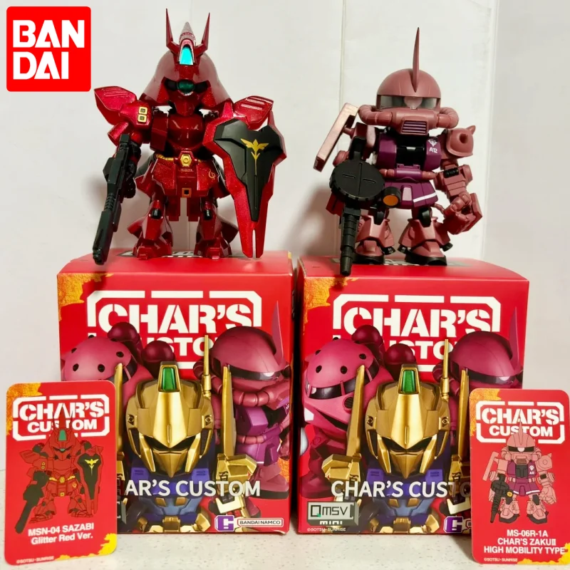 Qmsv Mini Char Sazabi Gundam Handheld Mobile Warrior Ornament – Sammler-Actionfigur mit Animationsmotiv, Spielzeug, Geschenk