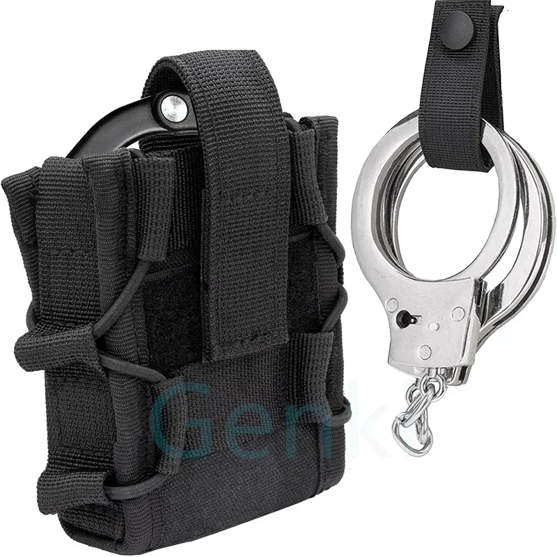 Tactical Molle Handcuff Holster Pouch for Duty Belt Case Fit Asp Hinged /Chain/ Folding Rigid Handcuff Holder Police Accessories