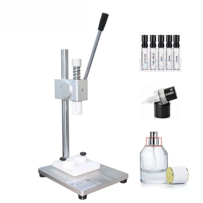 Desktop Vials Sealer Perfume Spray Glass Bottle Capper Crimper Manual Crimping Tool Collar Press Capping Machine
