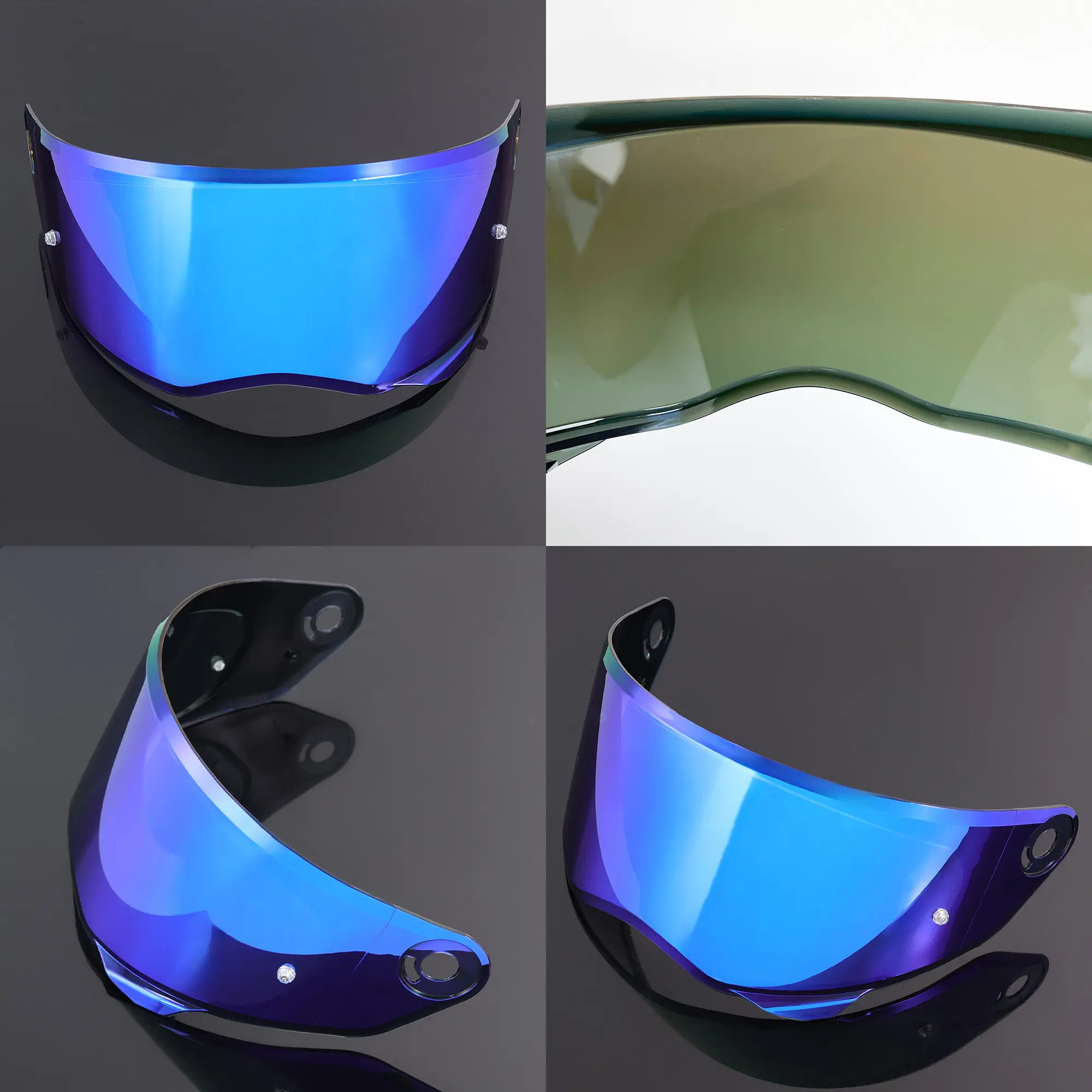 Motorcycle Helmet Lens Compatible With V10 HJ41 Retro Full Face Helmet Visor Mirror Lens UV Protection Helmet Accessories