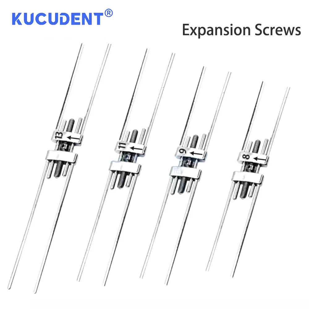 KUCUDENT Dental Orthodontic Expansion Screw Swivel Keys Frame Type Stainless Steel Rapid Palatal Expander 8/9/11/13mm Mini Stand