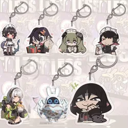 Game Absolute Zero Wise Belle Anby Demara Figures Acrylic Key Chain Keychains for Fans Jewelry Christmas Gift Accessories