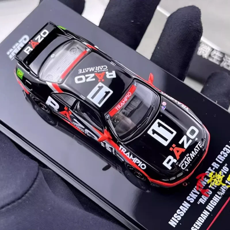 INNO 1/64 Nissan SKYLINE GT-R R33 alliage jouet véhicule à moteur moulé sous pression en métal modèle cadeaux