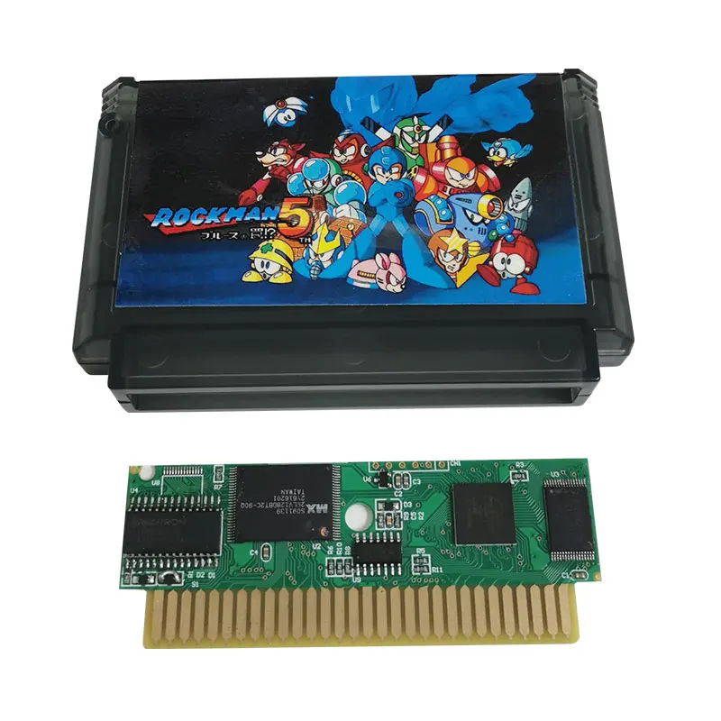 Mega Man Rock Man 5  60 Pins Game Cartridge For 8 Bit Game Console