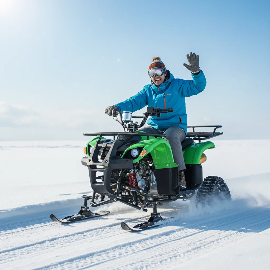 

Грузоподъемность 150 кг, двигатель 125 куб. см, четырехтактный, многофункциональный транспорт, мощный снегоход для взрослых, 60 км на 1 литр топлива.