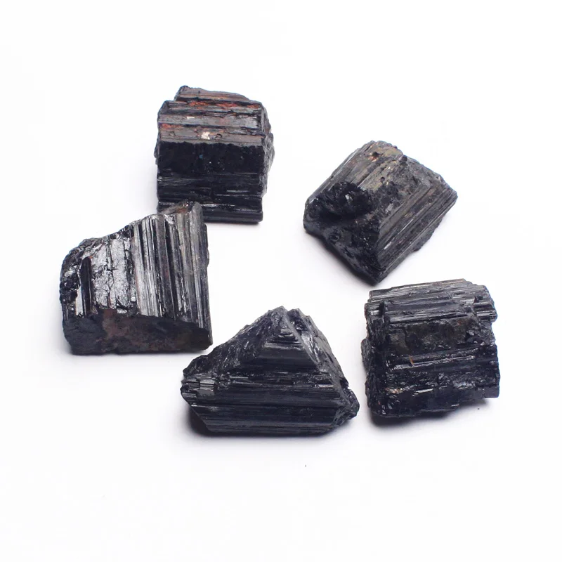 30-400g Tormalina nera naturale Ghiaia Pietra preziosa grezza Campione minerale Guarigione di cristallo Collezione avanzata Elimina 1pz