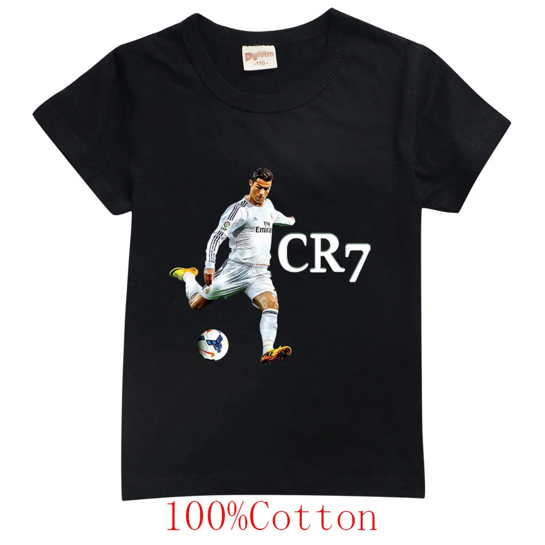 

Summer Baby Boy Clothes Kids Girls Casual CR7 Printed Short Sleeve T-shirts Children Fashion Crew Neck Football Short Sleeve Top