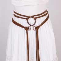 Renaissance Medieval Tassel Women's Belt Long Rope Waistband Witch Crossbody Chain Viking Decoration Accessory