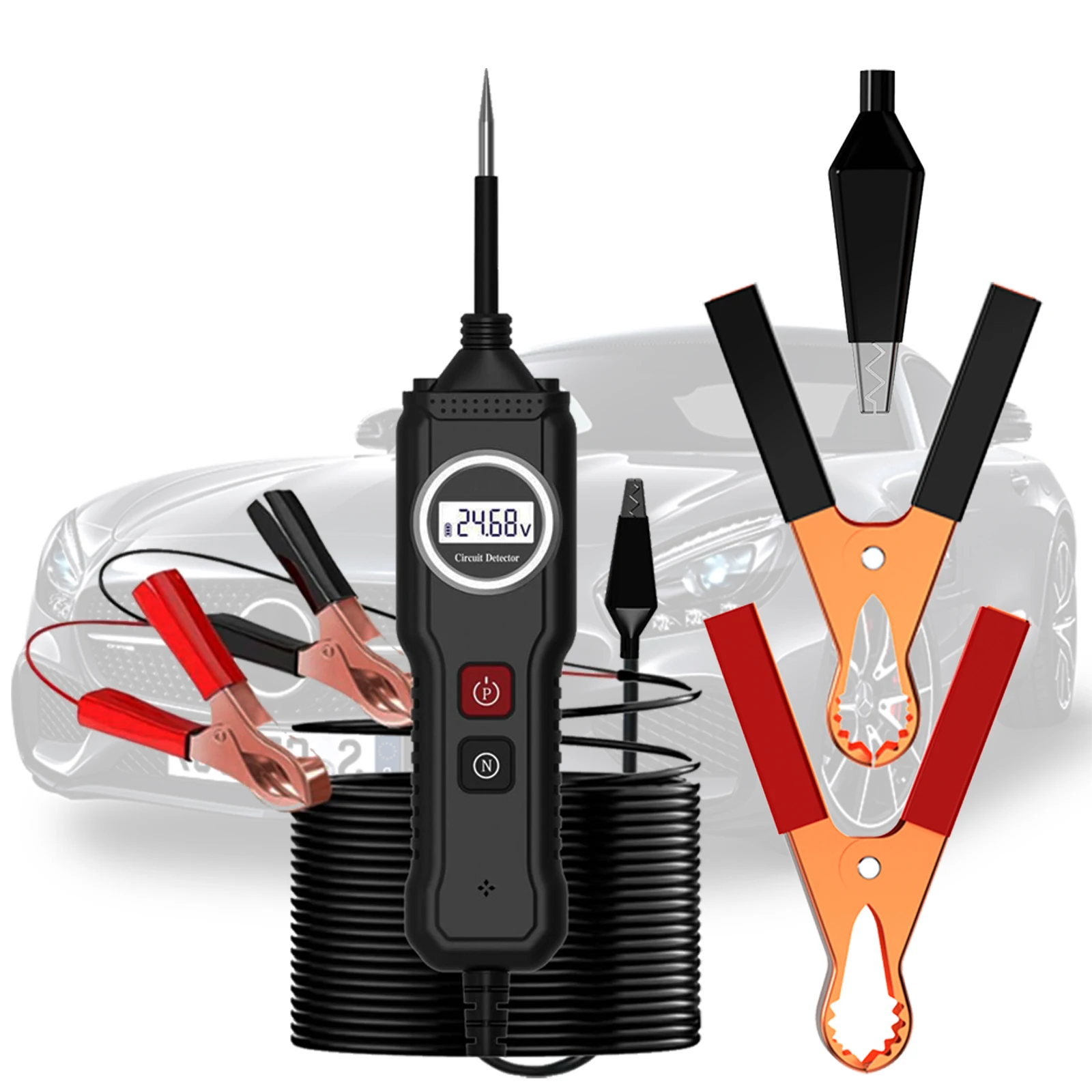 

Авто электрический тестер, многофункциональный автомобильный детектор цепей, тестер, электрический тестер компонентов, тестер мощности автомобиля