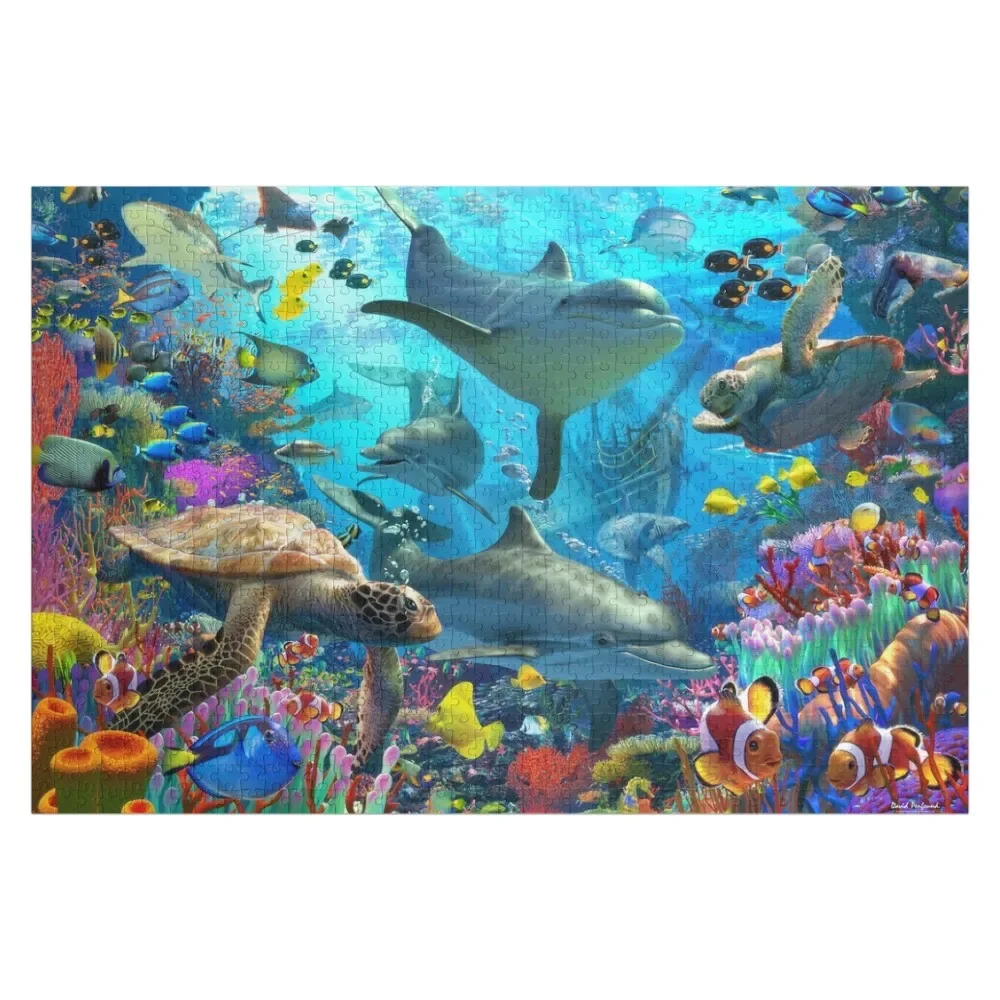 

Dolphin Playground Jigsaw Puzzle Personalised Toys Photo Custom Baby Toy Customizable Gift Puzzle