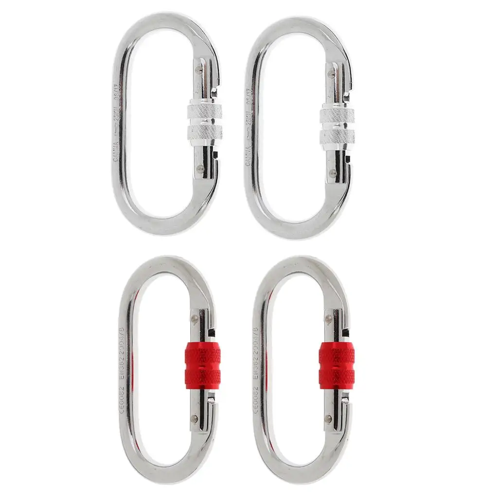 

2 шт., 25 кН, сверхмощный сплав, альпинистский спелеологии, винт с замком, карабинный крючок - сертифицирован CE