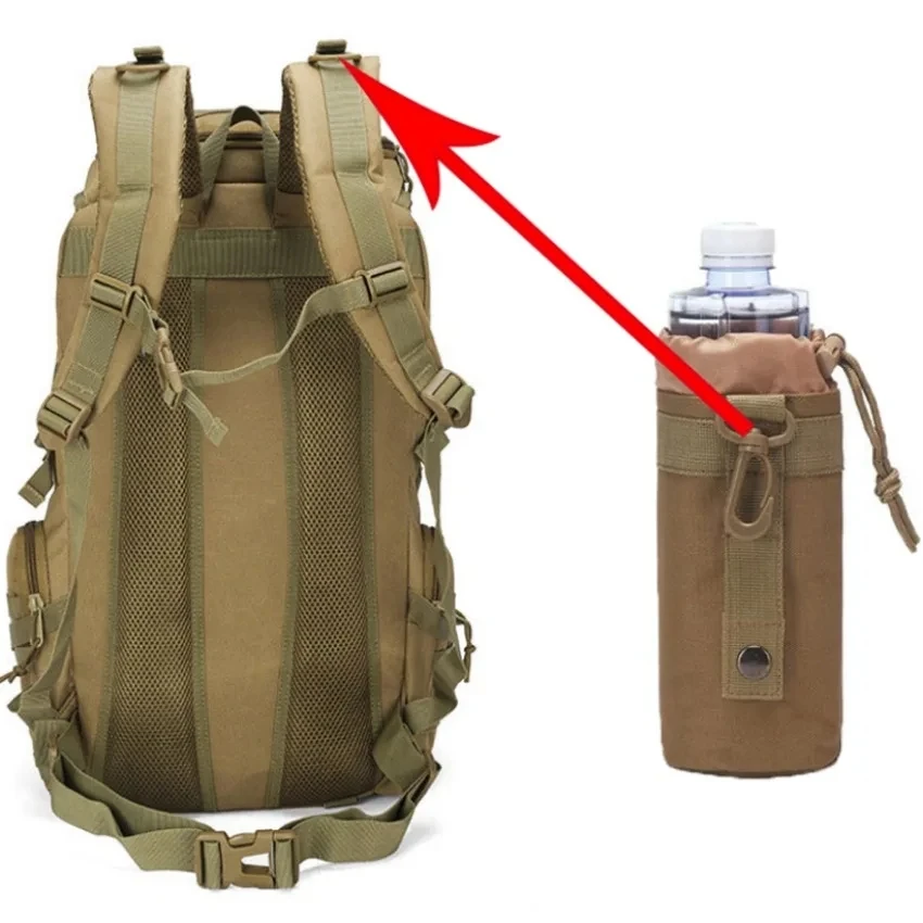 50L Tactical Backpack Outdoor Sport Hiking Rucksack 3P Molle Daypack Camping Hunting Climbing Waterproof Fishing Hiking Bags