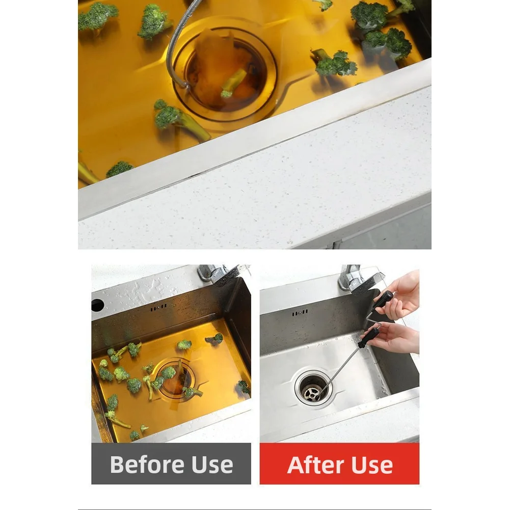 Heavy Duty Drain Unclogging Tool For Sink Toilet And Bathtub Spiral Coil Navigate Pipes Removes Hair And Shower Drain Clogs