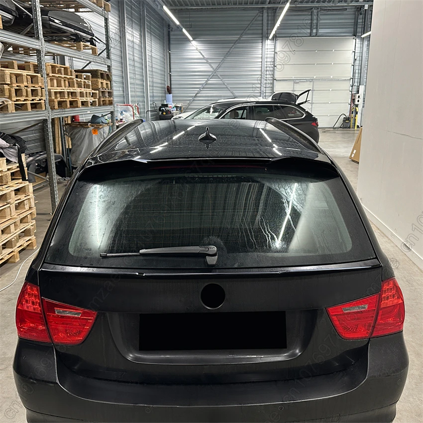 Picture 4: Car Roof / Middle Wing Fixed Wind Spoiler Rear Wing Tail Top Wings For BMW 3 Series Touring E91 2005-2012 Modified Decoration
