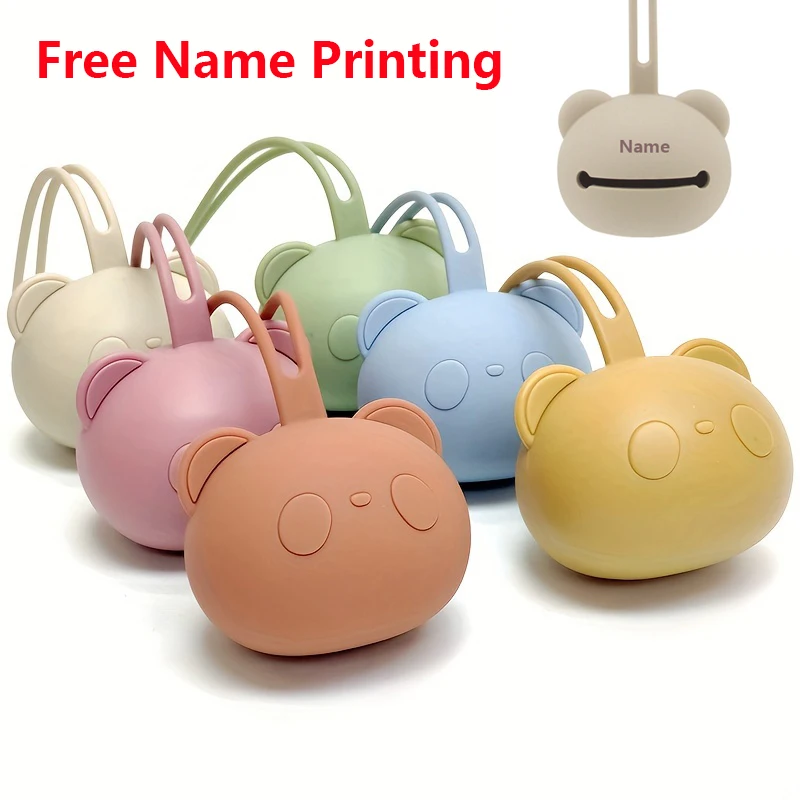 

Free Name Engraving Storage Pouch Pacifier Case Custom Name Engraving Unisex Gift