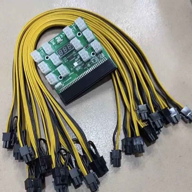 Imagem -06 - Fonte de Alimentação para Gpu Mining Servidor Psu Breakout Board Cabo 6pin hp Dl580 g6 g7 Pci-e Hstns-pl11 490594001 438203-001 1200w