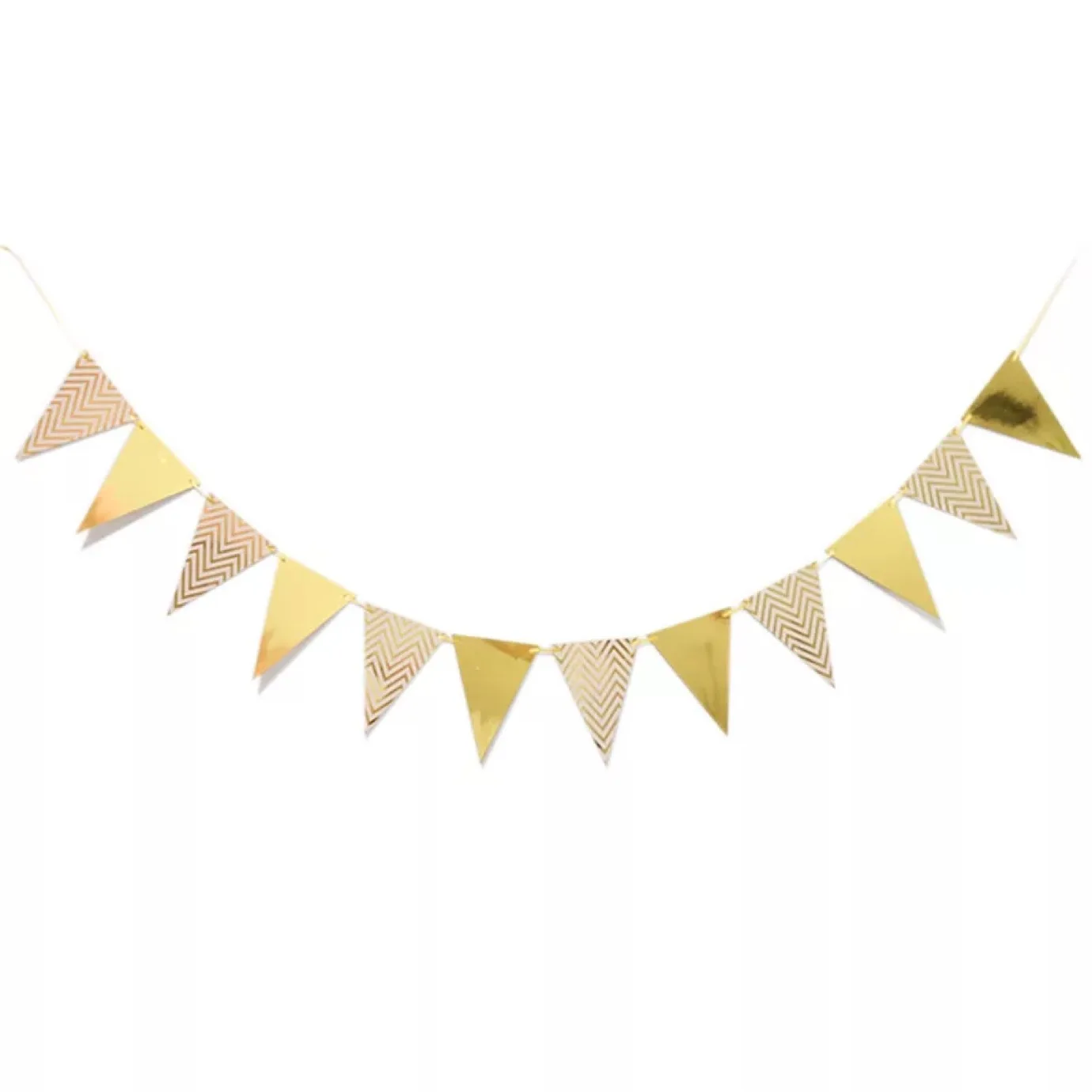 3m 12 Flag Gold Pink Paper Board Garland Banner For Baby Shower Birthday Party Decoration Kids Room Decoration Garland Bunting