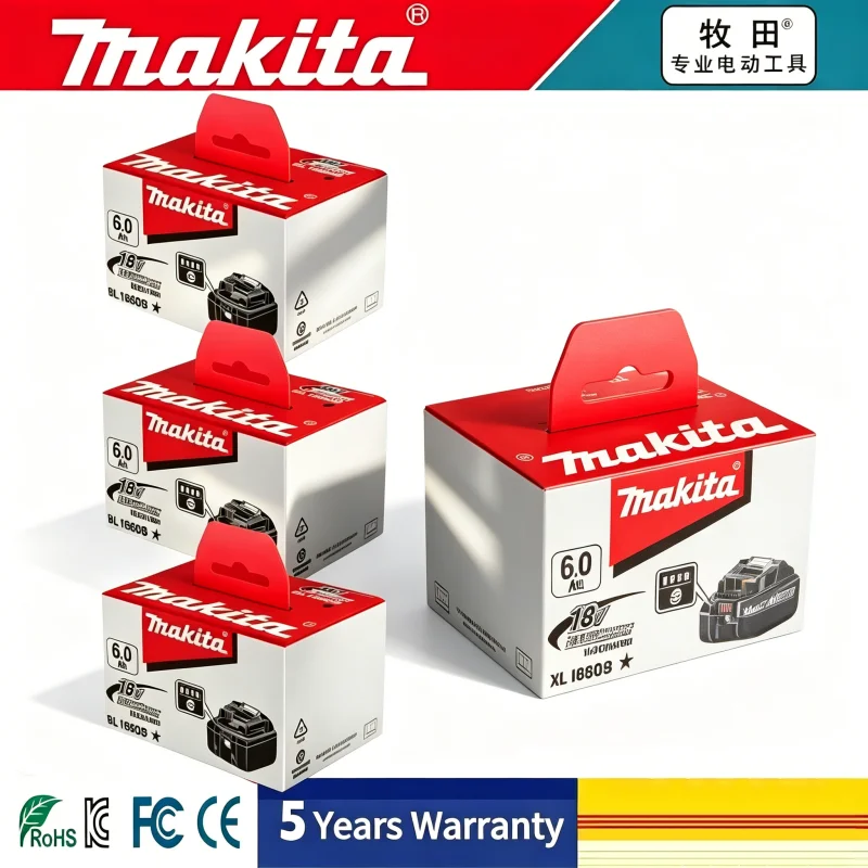Makita 18V 6Ah Lithium Battery Genuine Replacement for DTW700 DAS180 DHP487 DTD173 DHG181Z Electric Scissors Tool