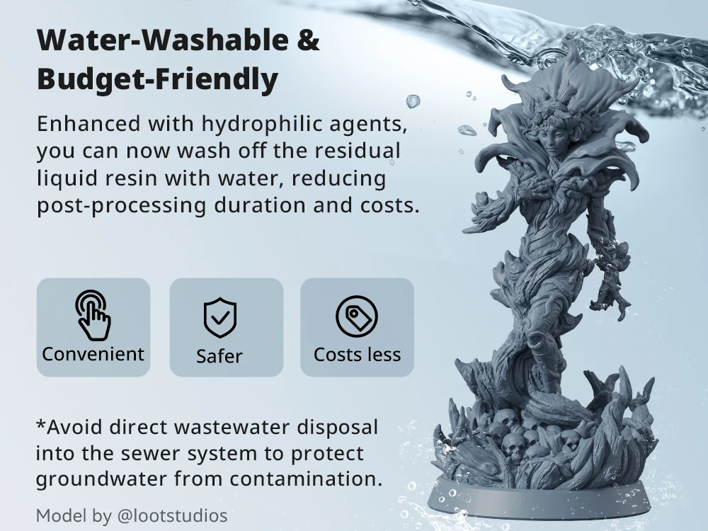 ANYCUBIC Water-Washable Like ABS Resin 3.0 For LCD 3d Printer 405nm Resin Quick Curing SLA 3d Printing Materials For Photon Mono