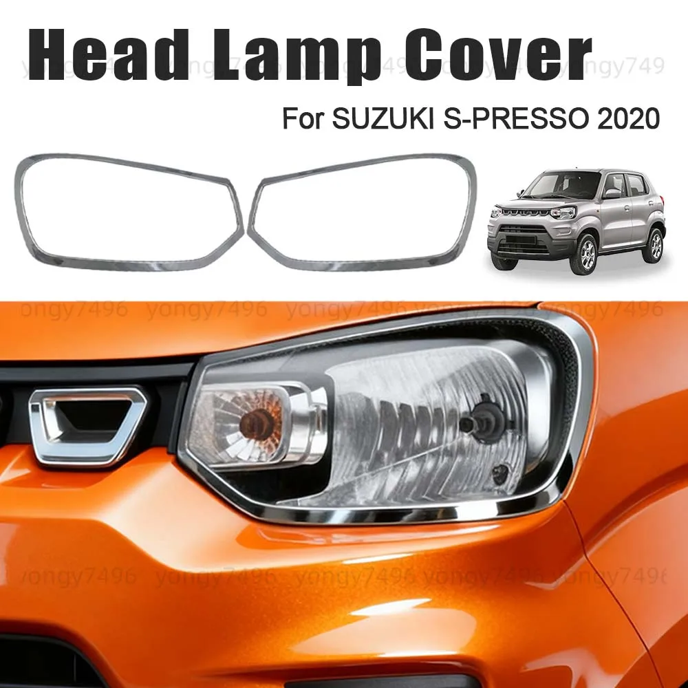 

Car Upgrade Head Lamp Cover For SUZUKI S-PRESSO 2020 Cars Accessories Car Front Lamp Electroplating Decoration Styling Stickers