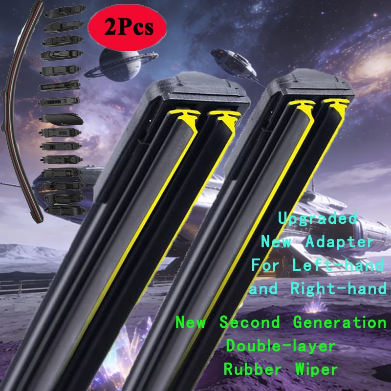 

For Hyundai IX35 LM EL ELH SUV 4WD 2009 2010 2011 2012 2013 2016 2018 2019 24"+16" Car Wipers Double Rubber Wiper Blade