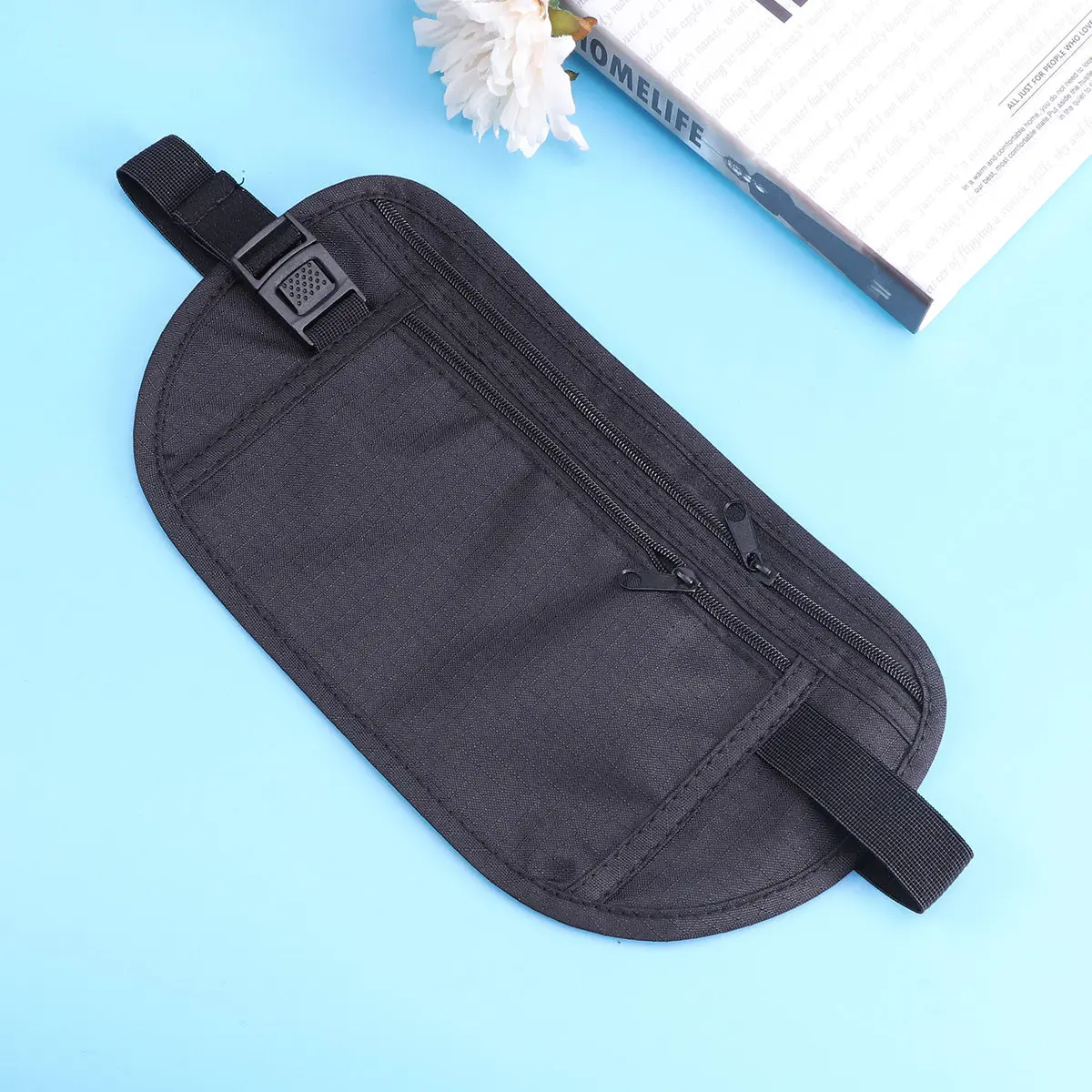 

Удобная поясная сумка для путешествий с дышащей сеткой и регулируемым ремнем для бега, походов, кемпинга, с карманом для телефона и отделением для денег