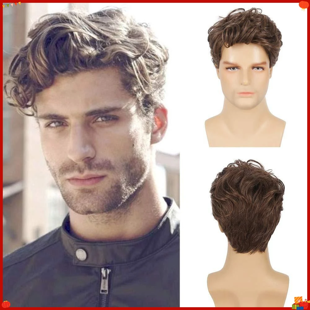 stylish-men’s-synthetic-wig-brown-short-curly-hair-long-bangs-heat-resistant-natural-wave-cosplay-party-costume-daily-wear