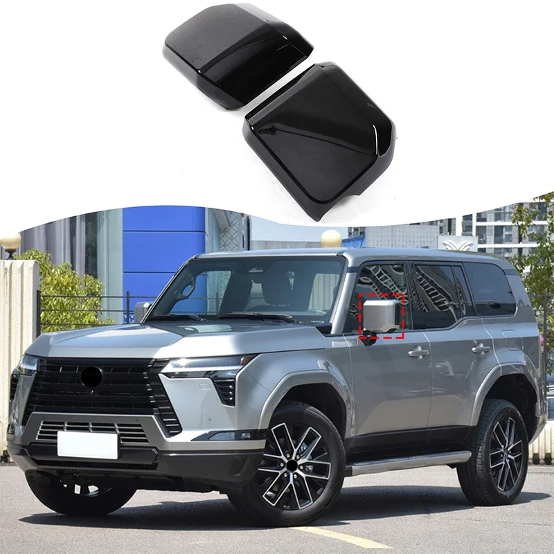 

Car Side Mirror Cover Rearview Mirror Cap for Toyota Land Cruiser Prado LC250 Lexus GX 2024 ABS Car Exterior accessories