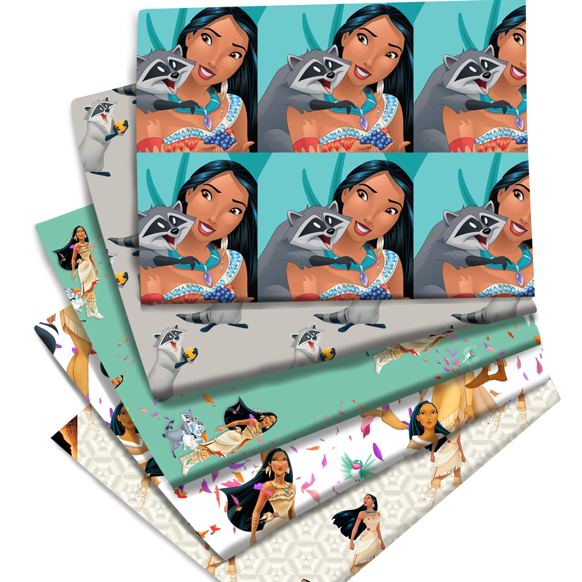 Disney Pocahontas-tela de algodón de la princesa Liverpool, tela DBP de retales, tejido textil, ropa para el hogar, Material para coser vestidos