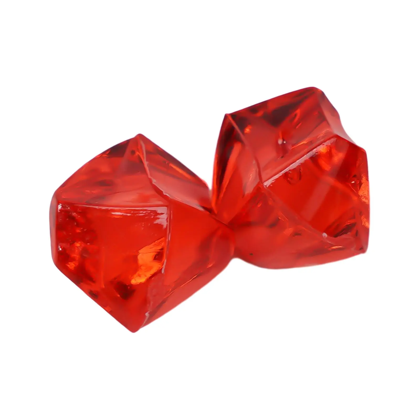 Small Decoration Acrylic Stones 6*9mm Acrylic Decoration Fish Tank Full Granules Rocks Table Ighly Transparent