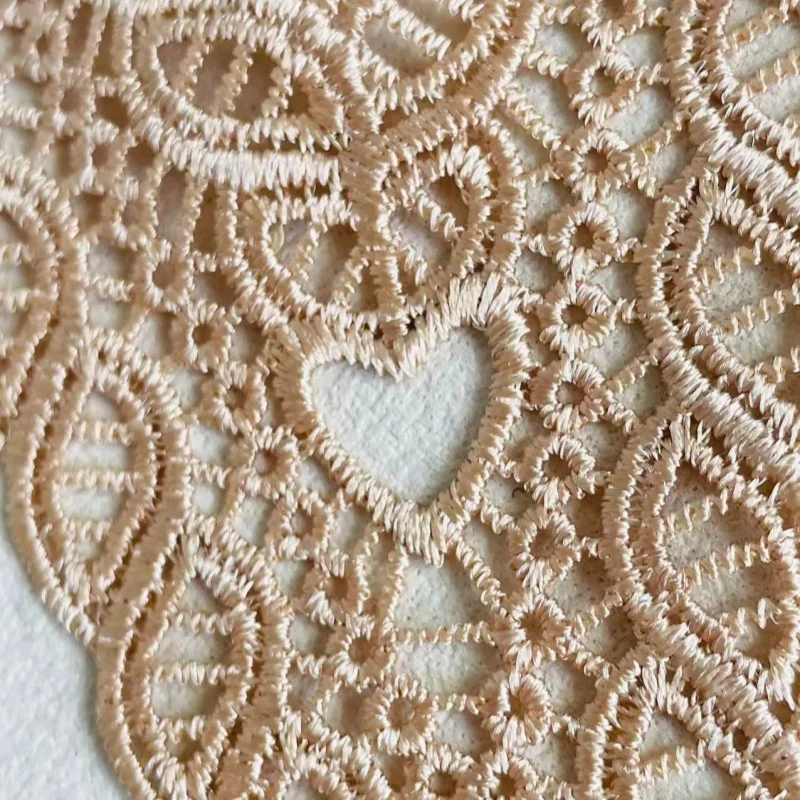 3 Pièces de Tissu en Dentelle Populaire pour DIY : Col, Poignets, Ourlet de Jupe, Bandes Décoratives et Accessoires de Couture